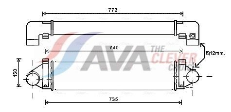 FDA4481 AVA Охолоджувач наддувочного повітря